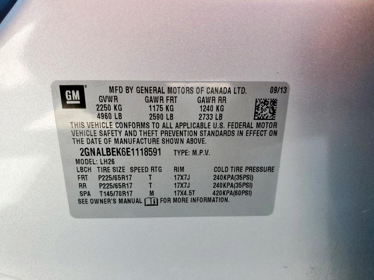 CHEVROLET EQUINOX LT