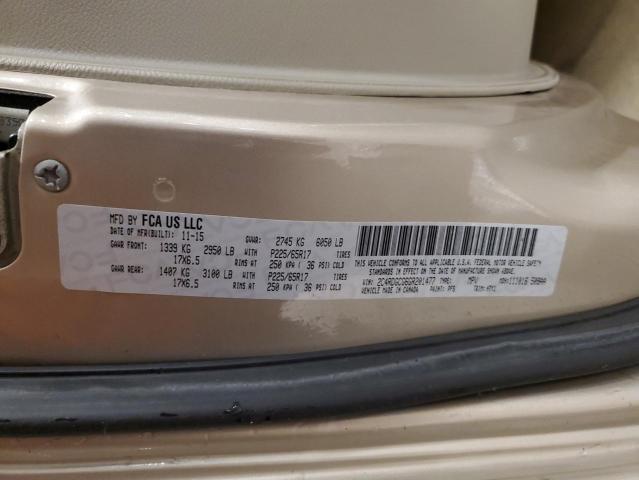 2016 DODGE GRAND CARA 2C4RDGCG6GR201477