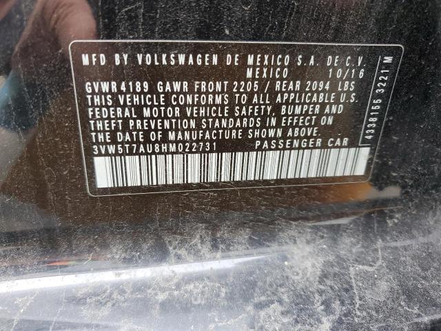 2017 VOLKSWAGEN GTI S 3VW5T7AU8HM022731