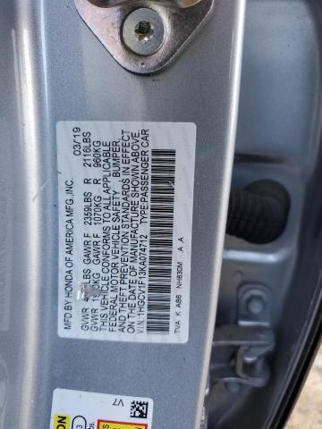 2019 HONDA ACCORD LX - 1HGCV1F13KA074712