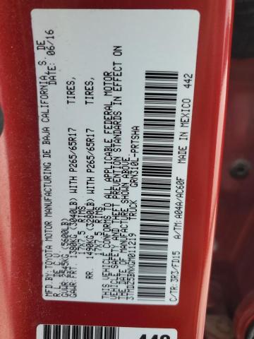 2016 TOYOTA TACOMA DOU 3TMDZ5BNXGM011219