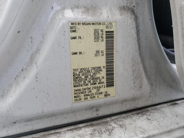 2017 NISSAN ALTIMA 2.5 1N4AL3AP3HC266671