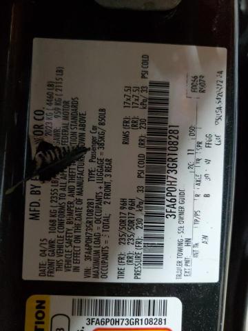 2016 FORD FUSION SE - 3FA6P0H73GR108281