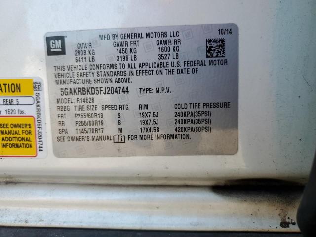 2015 BUICK ENCLAVE - 5GAKRBKD5FJ204744