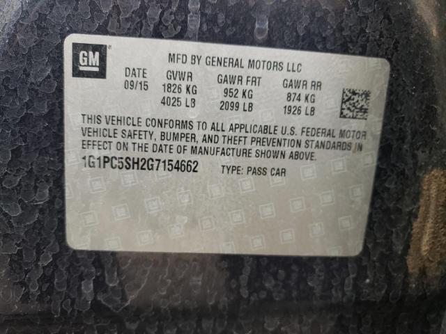 2016 CHEVROLET CRUZE LIMI 1G1PC5SH2G7154662