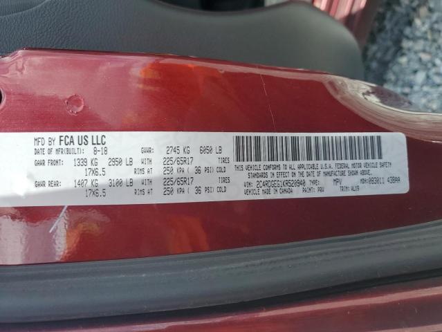 2019 DODGE GRAND CARA - 2C4RDGEG1KR520940