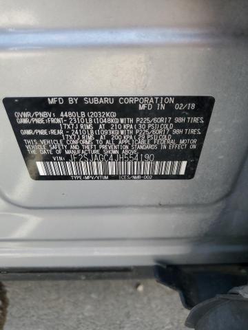 2018 SUBARU FORESTER 2 JF2SJAGC4JH554190