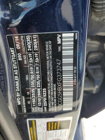 2015 MERCEDES-BENZ GLK 350 WDCGG5HBXFG373747