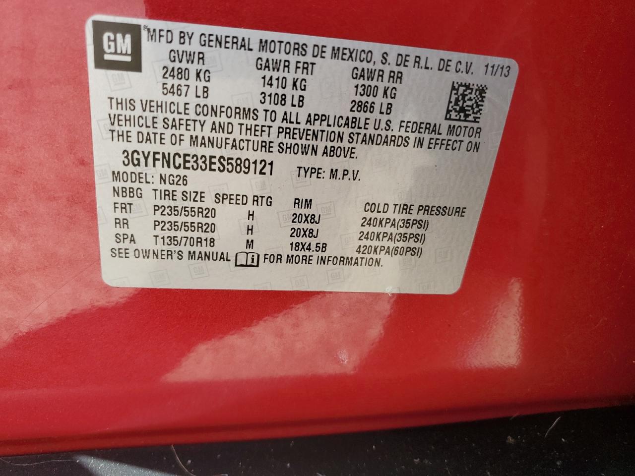 CADILLAC SRX PERFORMANCE COLLECTION