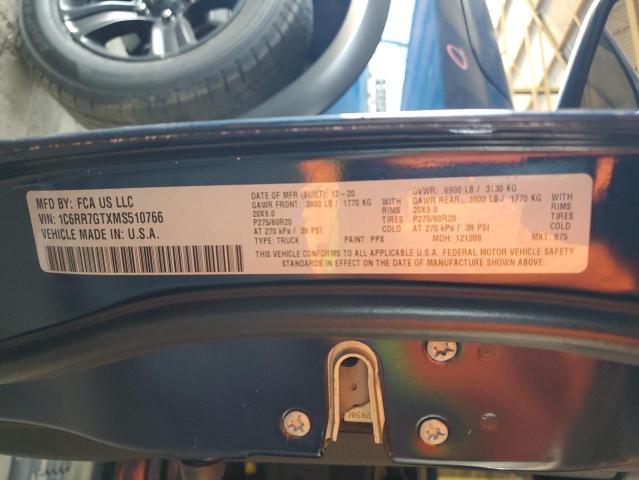 2021 RAM 1500 CLASS 1C6RR7GTXMS510766