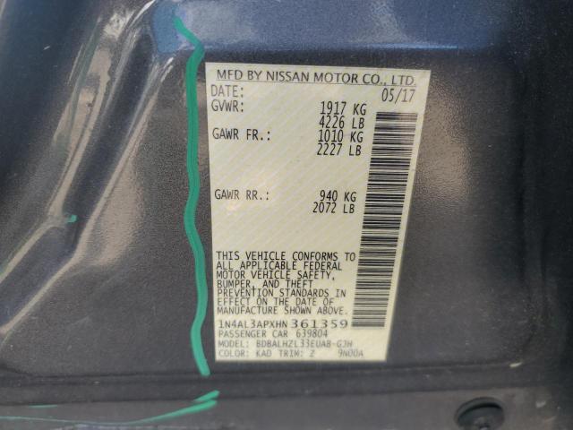 2017 NISSAN ALTIMA 2.5 - 1N4AL3APXHN361359