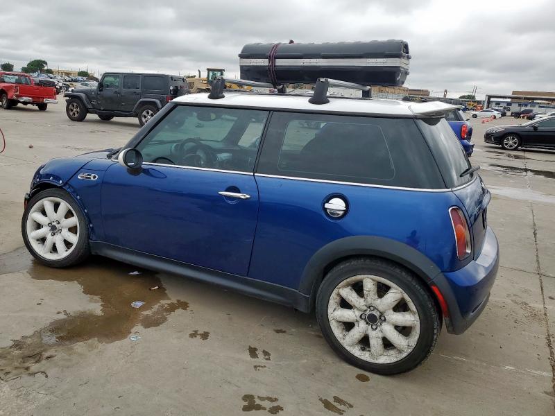 MINI COOPER S 2003 blue hatchbac gas WMWRE33473TD67540 photo #3