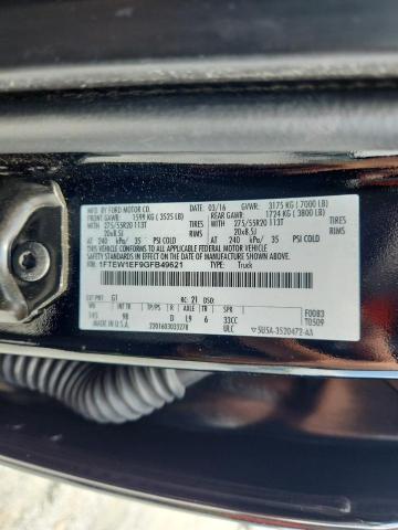 2016 FORD F150 SUPER - 1FTEW1EF9GFB49621