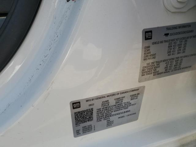 2022 CHEVROLET SILVERADO - 2GCUDDED1N1518493