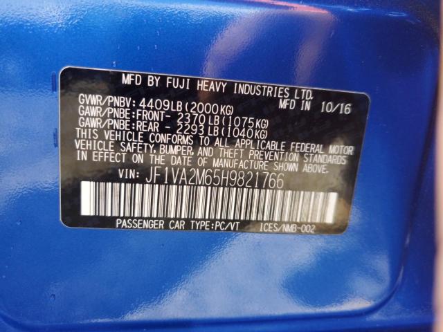 2017 SUBARU WRX STI JF1VA2M65H9821766