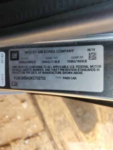 2019 CHEVROLET SPARK LS - KL8CB6SA2KC702752