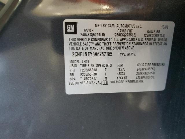 2CNFLNEY3A6257185 2010 CHEVROLET EQUINOX