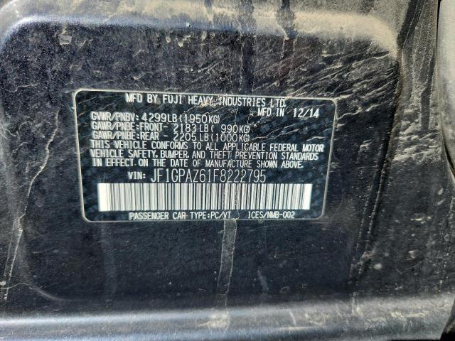 2015 SUBARU IMPREZA SP JF1GPAZ61F8222795