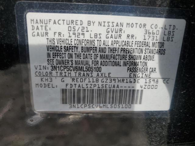 2021 NISSAN KICKS SV - 3N1CP5CV6ML505100