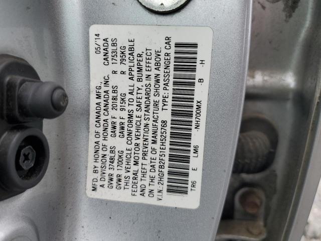 2014 HONDA CIVIC LX - 2HGFB2F51EH525768