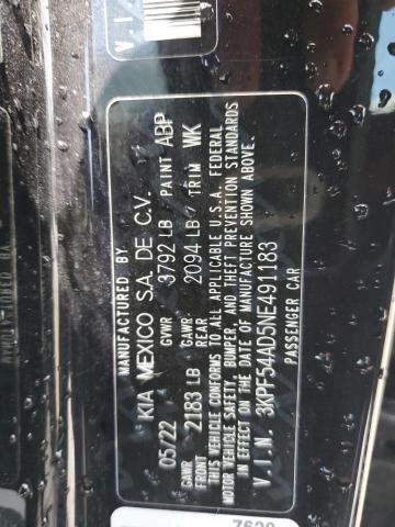 2022 KIA FORTE GT L - 3KPF54AD5NE491183