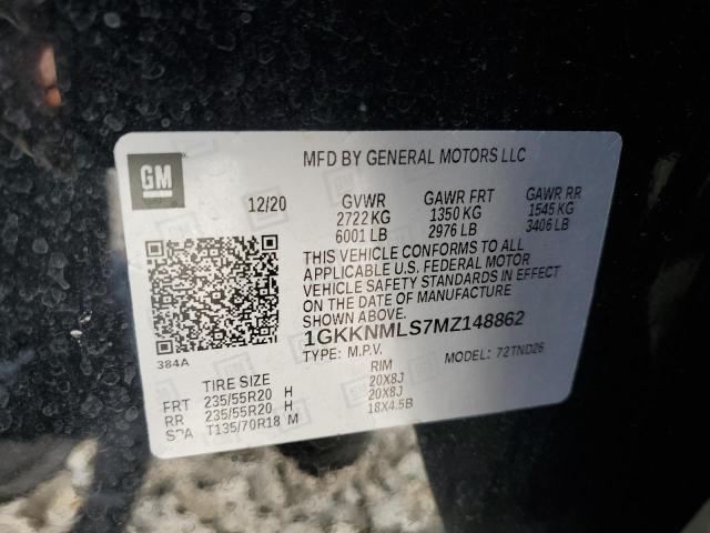 2021 GMC ACADIA SLT 1GKKNMLS7MZ148862