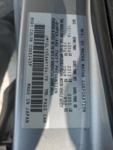 2017 MAZDA 6 TOURING JM1GL1V56H1124179