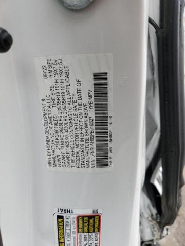 2023 HONDA ODYSSEY TO 5FNRL6H89PB016527