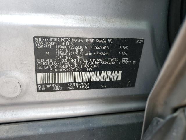 2022 TOYOTA RAV4 XLE P - 2T3A1RFV2NC271445
