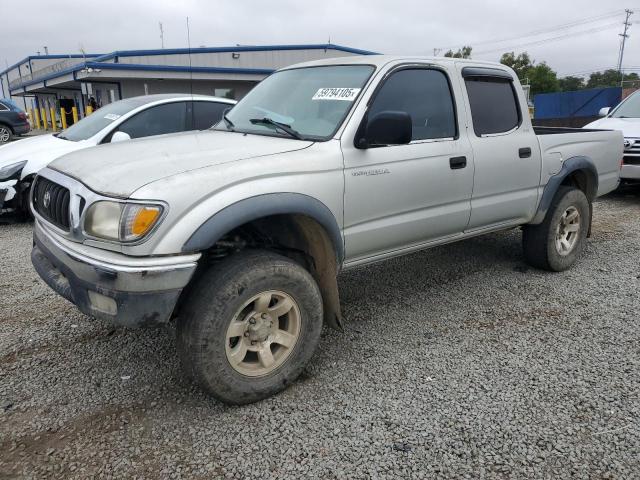 TOYOTA TACOMA DOU 2002 silver  gas 5TEGN92N42Z111621 photo #1