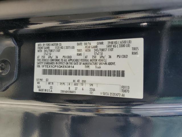 2016 FORD F150 SUPER - 1FTEX1CP1GKE63814