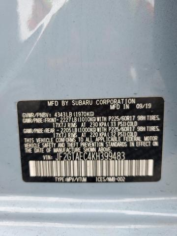 2019 SUBARU CROSSTREK JF2GTAEC4KH399483