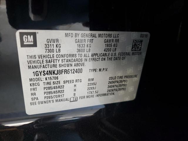 2015 CADILLAC ESCALADE P 1GYS4NKJ8FR612400