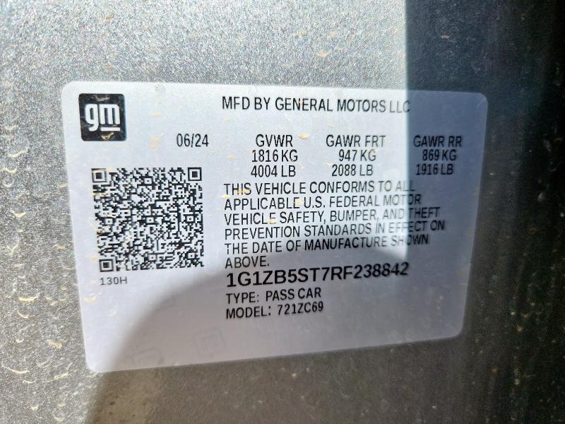 2024 CHEVROLET MALIBU LS 1G1ZB5ST7RF238842