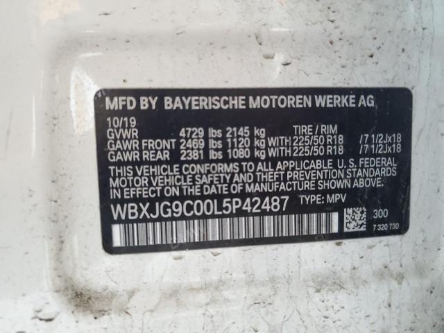 2020 BMW X1 XDRIVE2 - WBXJG9C00L5P42487