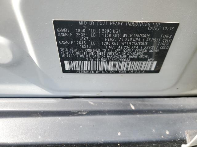 2017 SUBARU OUTBACK TO 4S4BSETC7H3286635