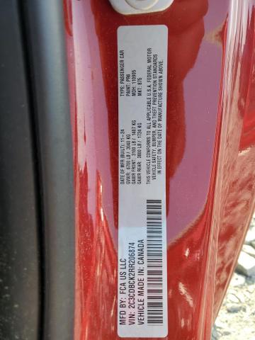 2024 DODGE CHARGER DA 2C3CDBCK2RR206874