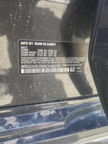 2022 BMW M8 WBSGV0C06NCH48376