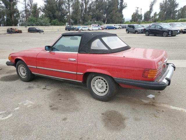 MERCEDES-BENZ 380 SL 1985 red  gas WDBBA45C9FA017476 photo #3