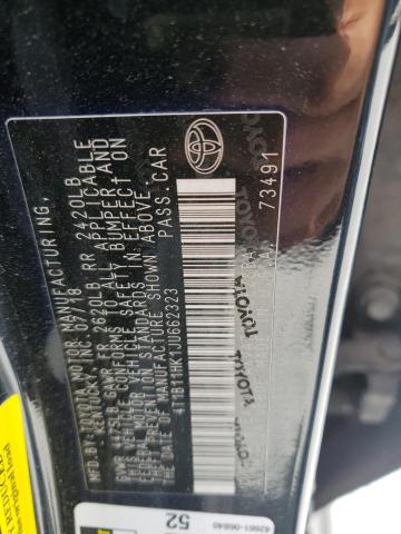 2018 TOYOTA CAMRY L 4T1B11HK1JU662323