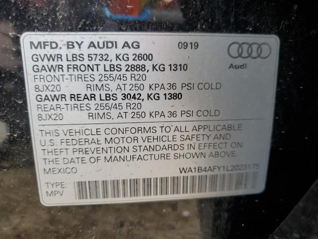 2020 AUDI SQ5 PREMIU WA1B4AFY1L2023175