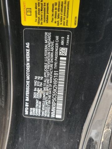 2019 MINI COOPER WMWXP5C55K2H95181