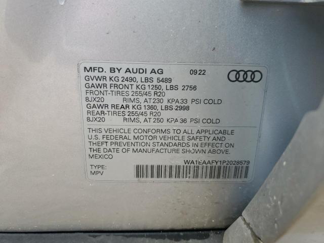 2023 AUDI Q5 PREMIUM WA1EAAFY1P2028579