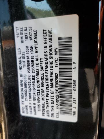 2018 HONDA CR-V EXL - 7FARW2H8XJE002082