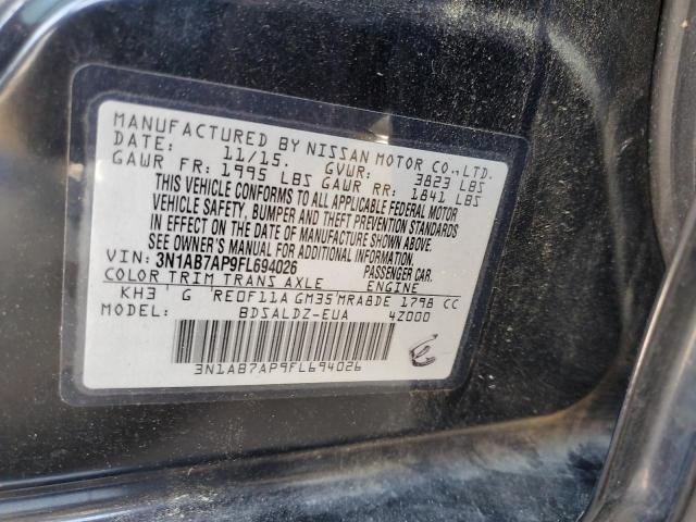 2015 NISSAN SENTRA S - 3N1AB7AP9FL694026