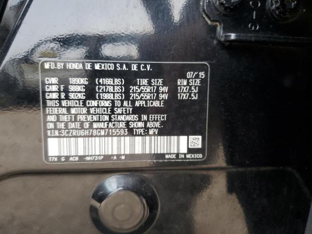2016 HONDA HR-V EXL 3CZRU6H78GM715593