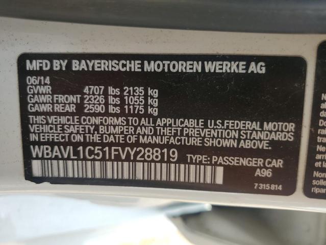 2015 BMW X1 XDRIVE2 - WBAVL1C51FVY28819