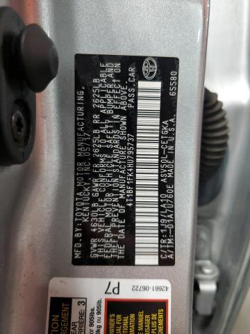 2017 TOYOTA CAMRY LE - 4T1BF1FK4HU795737