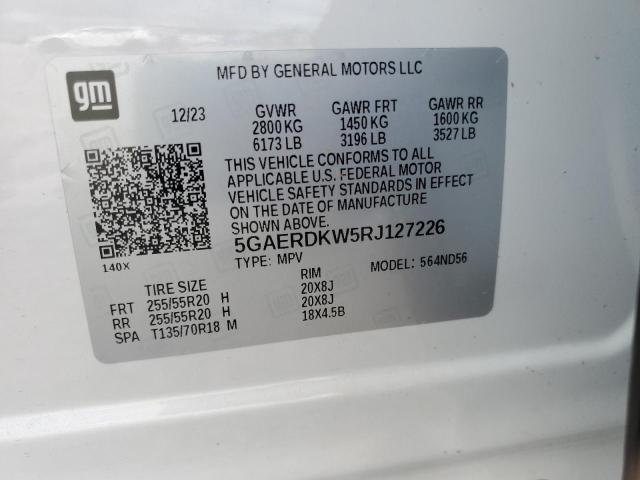 2024 BUICK ENCLAVE AV - 5GAERDKW5RJ127226