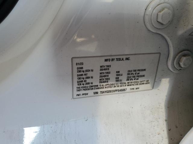 2023 TESLA MODEL Y - 7SAYGDEEXPF646087